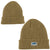 Cutwater Ribbed Cuffed Beanie in Brown Sepia